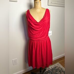 Free People women’s pullover sleeveless dress nwt bright pink size large